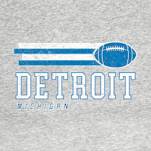 Detroit Football Retro Vintage T-Shirt